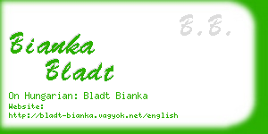 bianka bladt business card